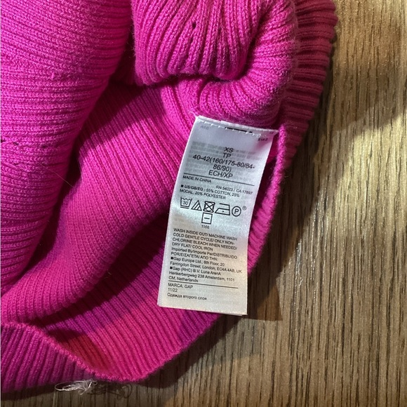 Gap Pink Puff Sleeve Sweater Dress – Women’s Size XS - Picture 3 of 5